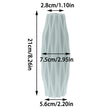 White Diamond Pattern Vase - Durable Imitation Ceramic Flower Pot