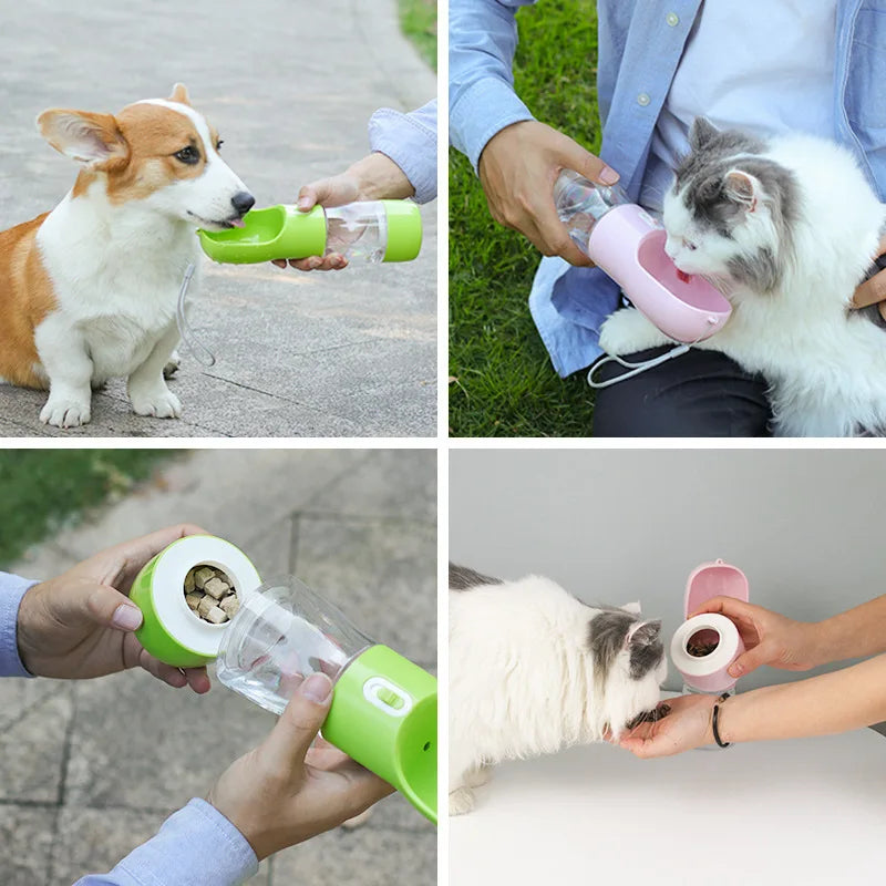 Pet Water Bottle Portable Drinking Feeder Bowl - Hydration Made Easy