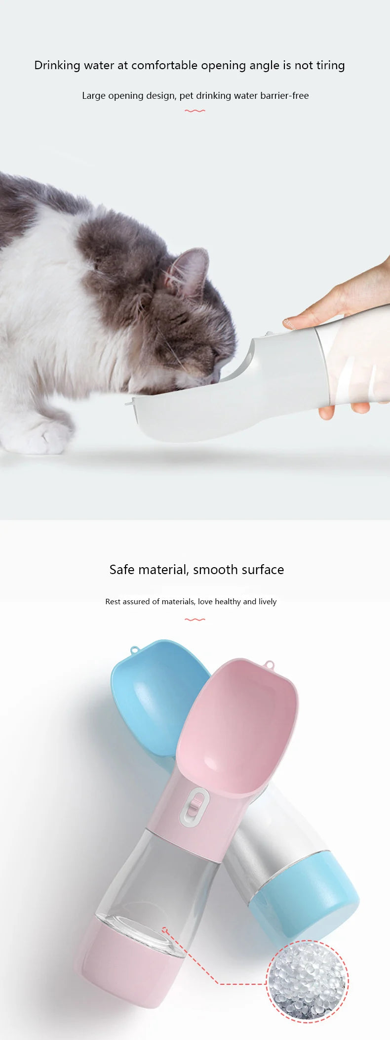 Pet Water Bottle Portable Drinking Feeder Bowl - Hydration Made Easy