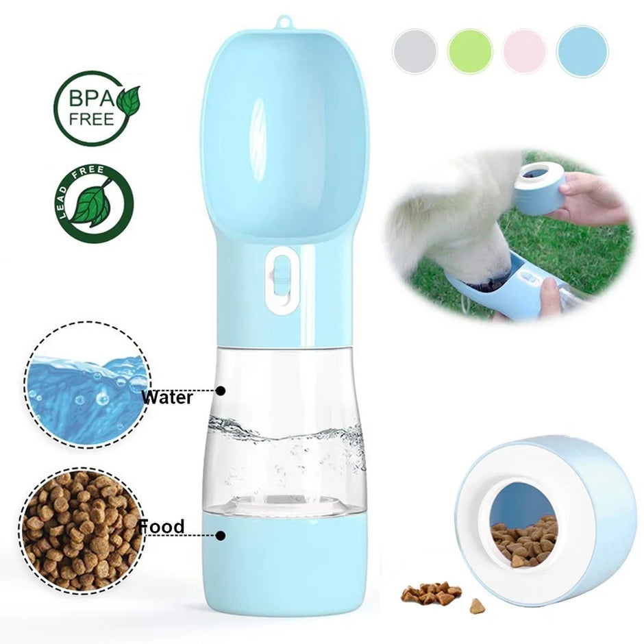 Pet Water Bottle Portable Drinking Feeder Bowl - Hydration Made Easy