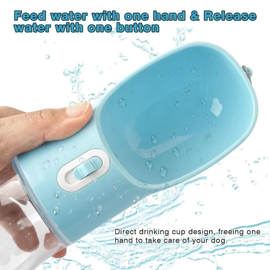 Pet Water Bottle Portable Drinking Feeder Bowl - Hydration Made Easy