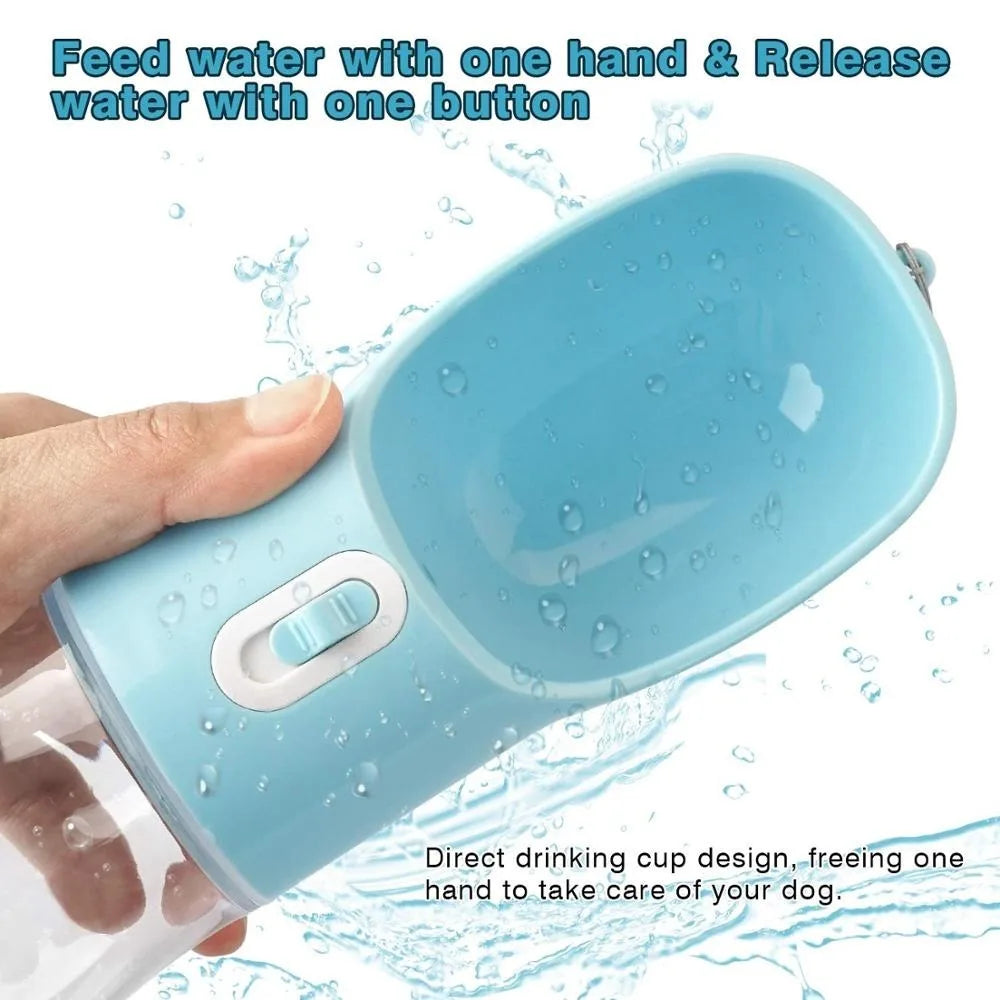 Pet Water Bottle Portable Drinking Feeder Bowl - Hydration Made Easy