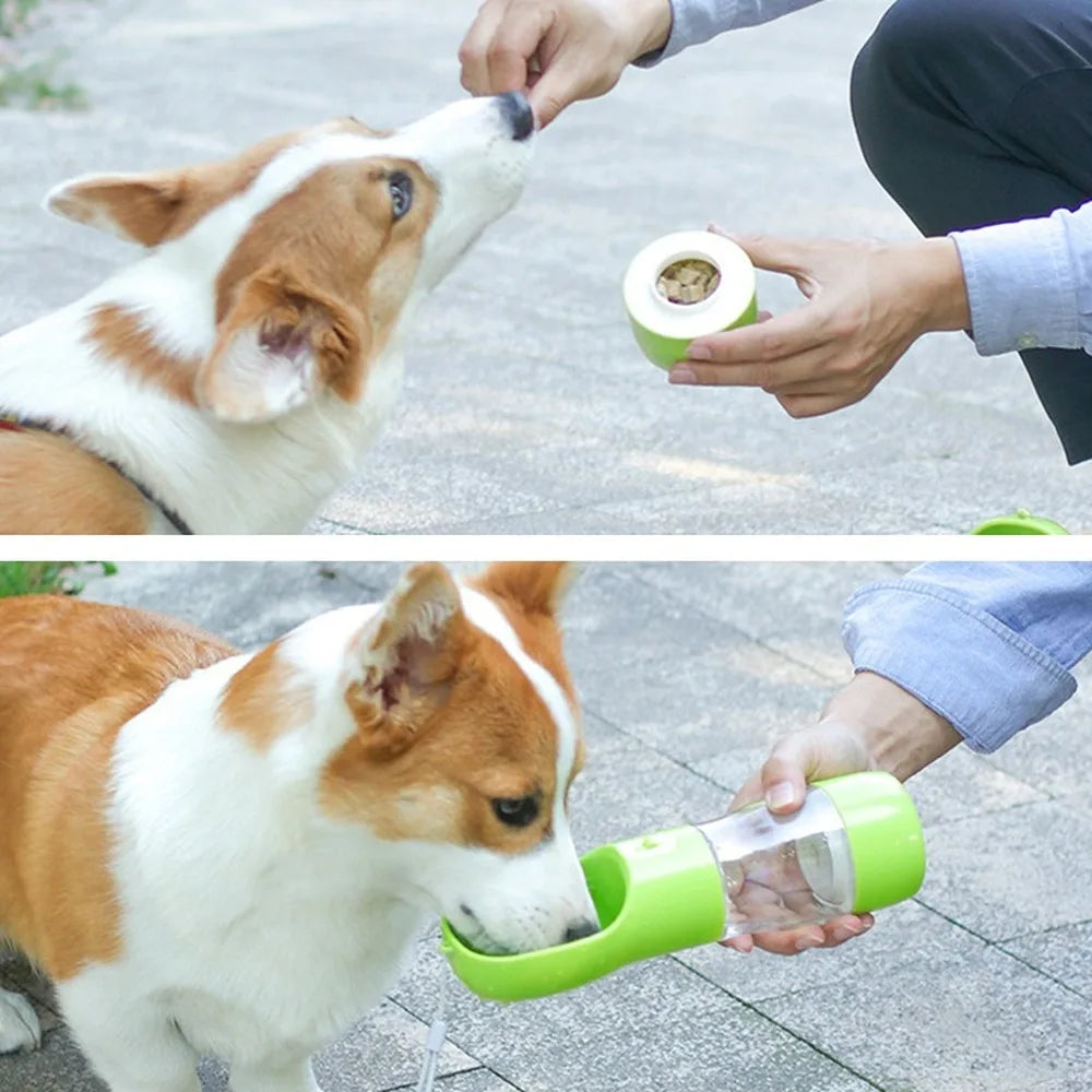 Pet Water Bottle Portable Drinking Feeder Bowl - Hydration Made Easy