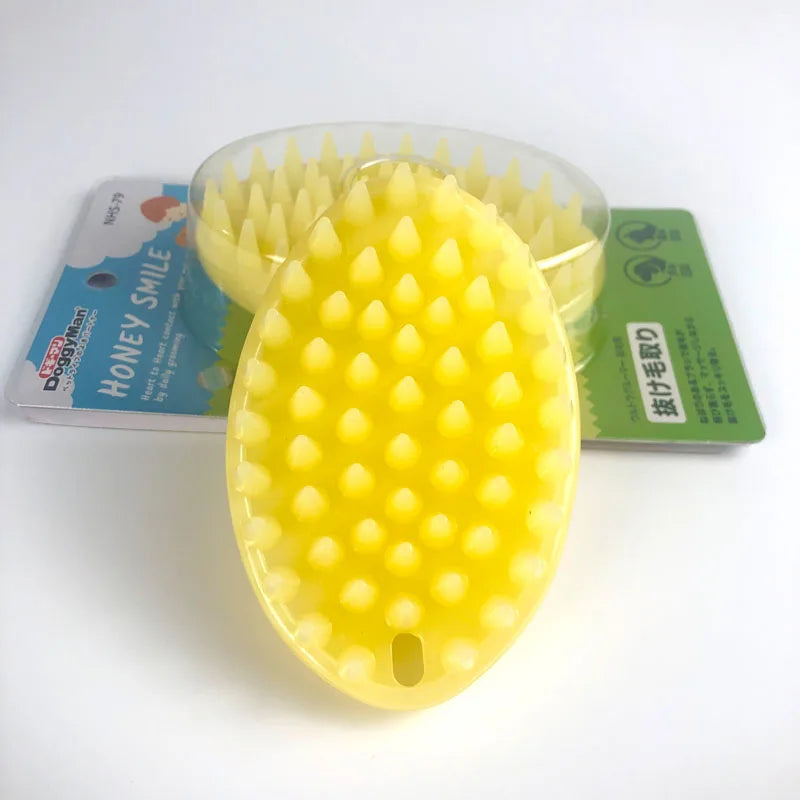 Pet Products For Dog Cat Massage Brush Combs Cleaner Puppy Hair Removal Slicker Brushes Wash Tools Soft Gentle Silicone Bristles