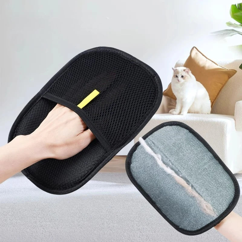 Pet Hair Removal Gloves - Portable and Washable for Easy Cleaning