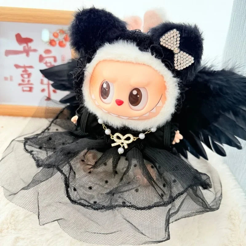 Wings for 15/17cm Labubu Doll Accessories - Little Angel Wings