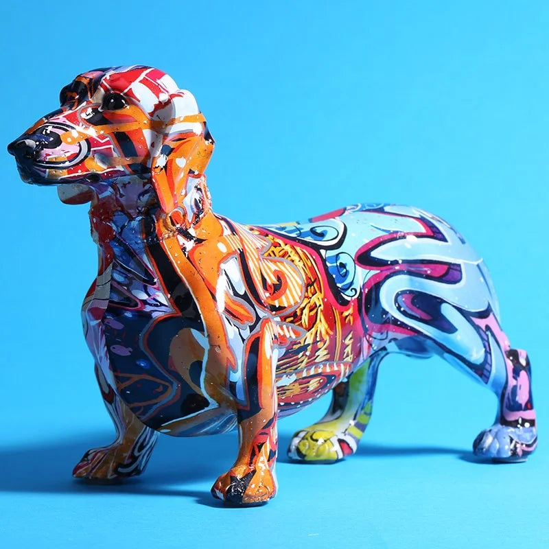 Colourful Dachshund Dog Decor - Creative Ornaments for Home and Office