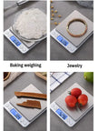 Kitchen Scale Stainless Steel Food Scale with LCD Display for Precise Weighing of Cooking Ingredients Diet