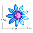 Garden Decoration Metal Flower Wall Decor Art Sculpture Hanging Ornament Aesthetic Home Room Garden Courtyard Decoration Outdoor