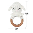 Baby Rattles DIY Crochet Cartoon Lion and Fox Doll Hand Bell Toy