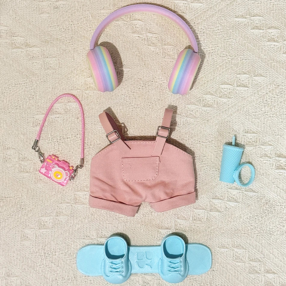 Clothes for Labubu Doll - 15/17cm 3D Printing Accessories Set