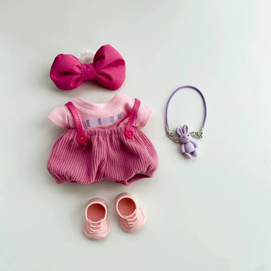 17cm Labubu Clothing Set - Macaron Cute Clothing and DIY Hair Accessories