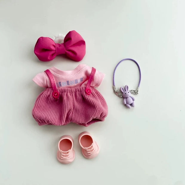 17cm Labubu Clothing Set - Macaron Cute Clothing and DIY Hair Accessories