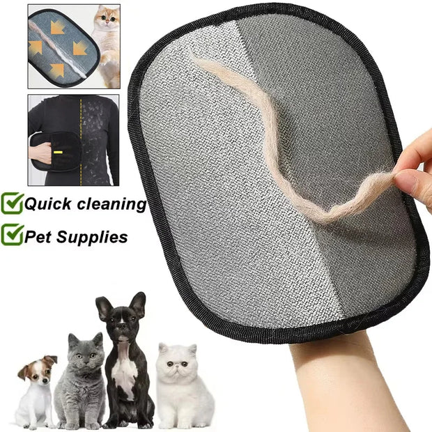 Pet Hair Removal Gloves - Portable and Washable for Easy Cleaning