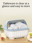 Kitchen Drain Cabinet - Lid Bowl Box and Tableware Storage Rack