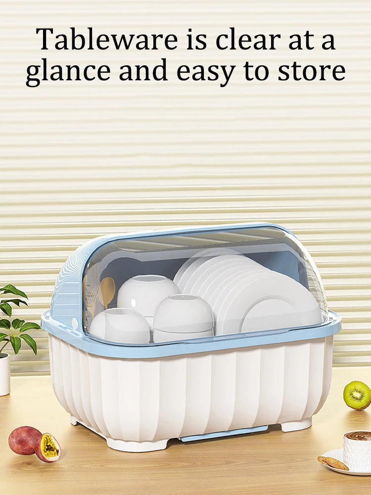 Kitchen Drain Cabinet - Lid Bowl Box and Tableware Storage Rack