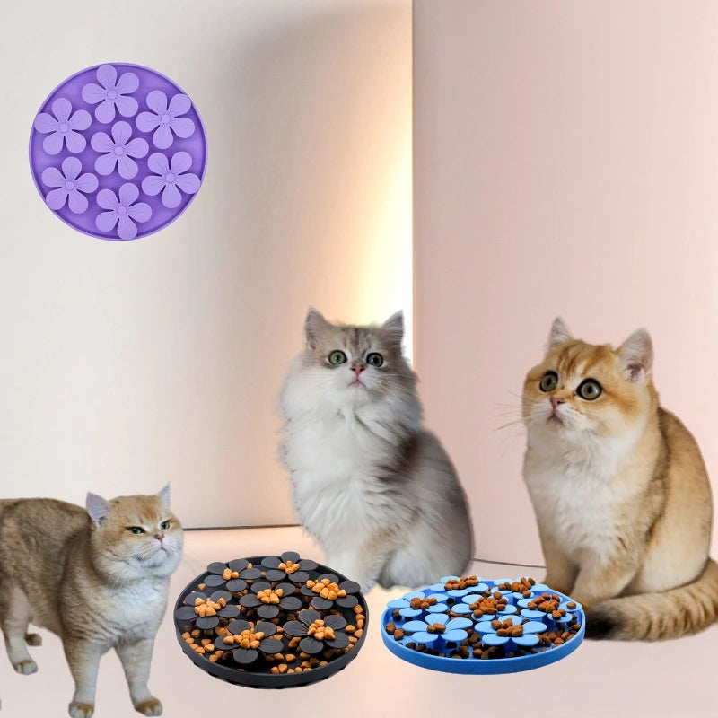 Pet Products Mat for Dogs and Cats - Slow Food Bowls with Suction Cup Feeding and Silicone Lick Pad