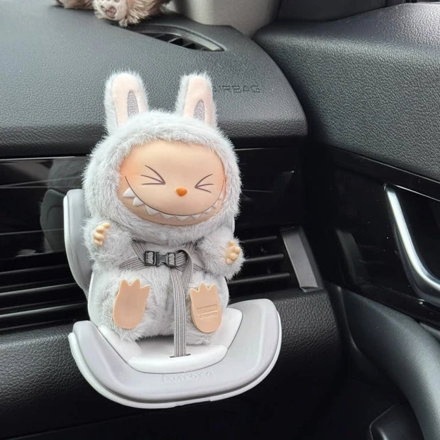 Labubu Sitting Posture Doll Car Safety Seat for V2 V3 Dolls