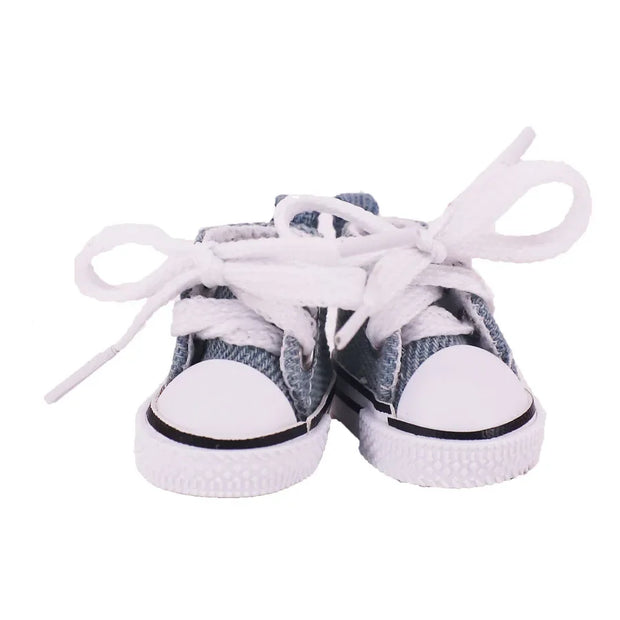 Doll Shoes - 3.8cm Canvas Shoes for 17cm Labubu Doll Accessories