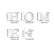 Home Logo 3D Mirror Wall Sticker - Stylish Entrance Decoration for Home