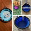 Portable Pet Food Bowl - Durable Silicone Collapsible Bowl for Dogs and Cats
