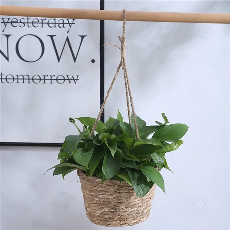 Garden Hanging Planter - Macrame Plant Storage Basket for Indoor and Outdoor Use