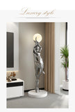 Abstract Girl Statue - Artistic Resin Sculpture for Home Decor