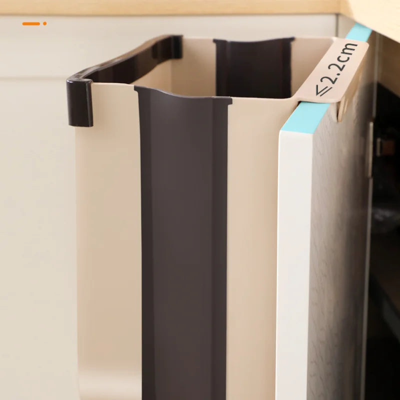 Kitchen Car Trash Can - Folding Garbage Bin for Easy Recycling