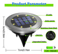 Garden Lights Outdoor Bright in-Ground Lights Landscape Lighting for Patio Pathway Lawn Solar Ground Lights LED Waterproof Solar