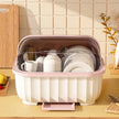Kitchen Drain Cabinet - Lid Bowl Box and Tableware Storage Rack