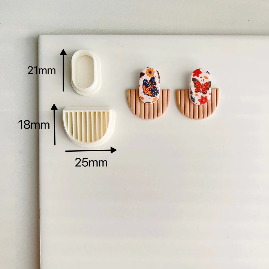Geometry Arc Shape Polymer Clay Cutter Mould - DIY Jewelry Tool