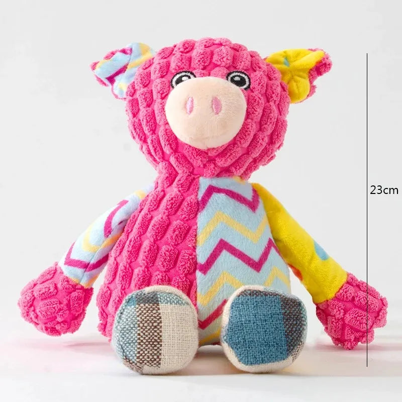 Plush Pet Toy - Interactive Squeaky Toy for Dogs and Cats