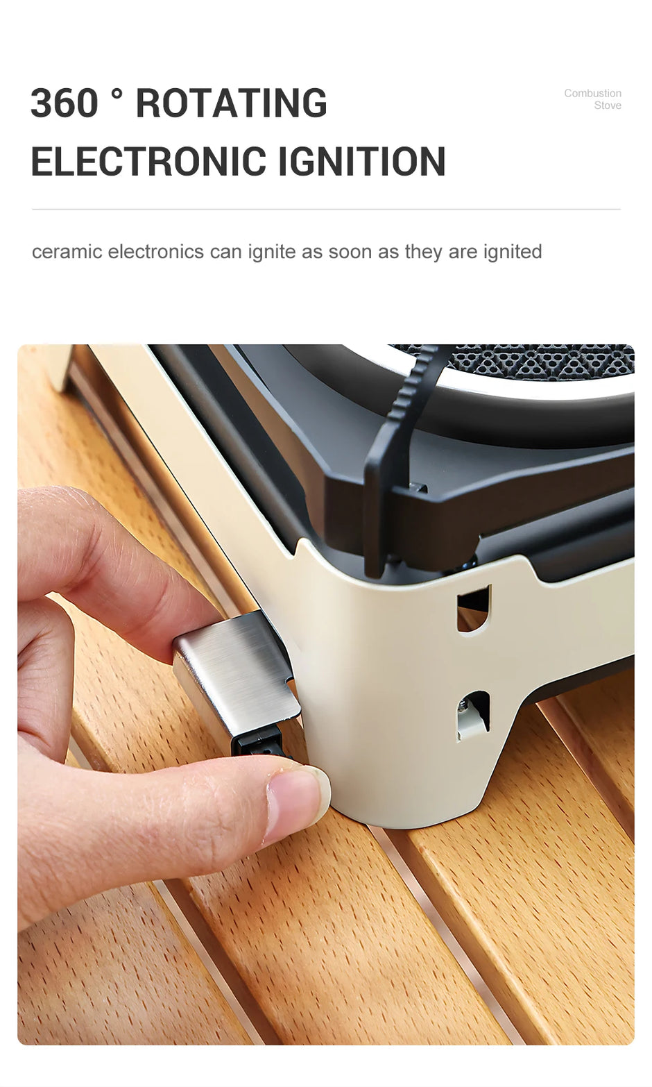 Portable Camping Cooking Burner - 3600W Gas Stove for Outdoor Use