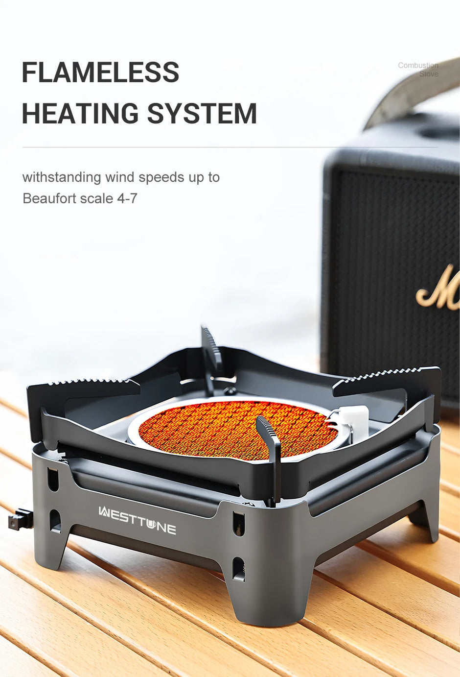 Portable Camping Cooking Burner - 3600W Gas Stove for Outdoor Use