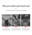 Portable Dog Water Bottle - Leakproof Drinking Bowl for Dogs and Cats