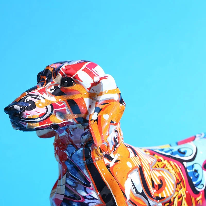 Colourful Dachshund Dog Decor - Creative Ornaments for Home and Office