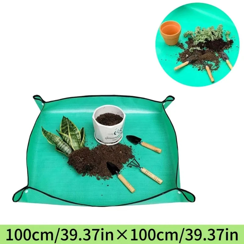 Gardening Mat - Waterproof Square Plant Pad for Easy Potting and Repotting