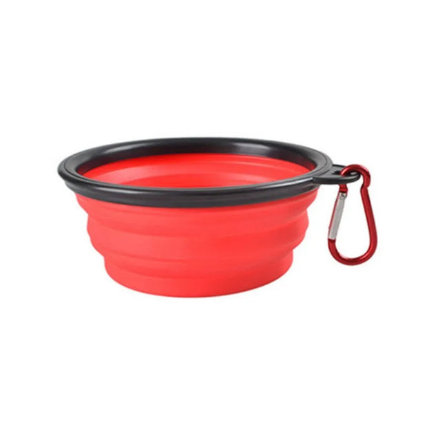 Portable Pet Food Bowl - Durable Silicone Collapsible Bowl for Dogs and Cats