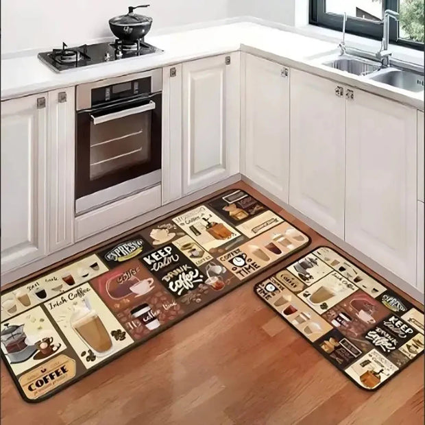 Kitchen Cutlery Mat - Washable Stain-Resistant Foot Mat Carpet