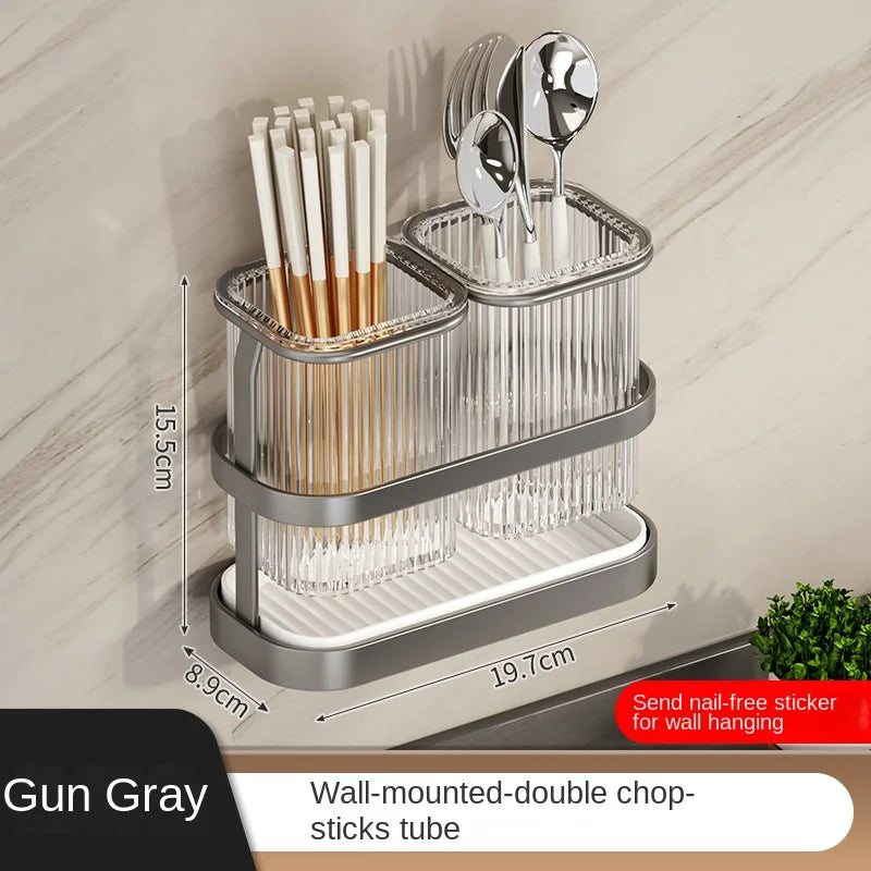 Kitchen Knife Rack - Wall-Mounted Cutting Board and Tool Storage