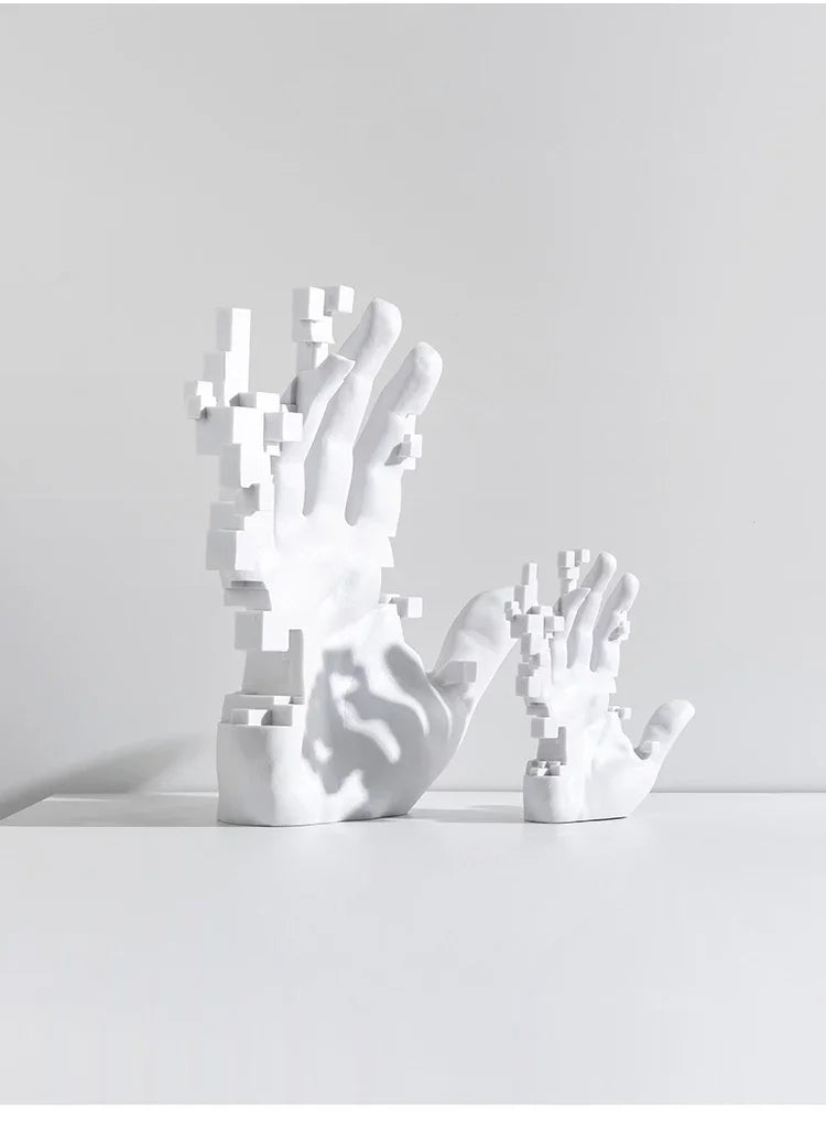 Abstract Art Palm Sculpture - Modern Luxury Table Decor for Living Rooms