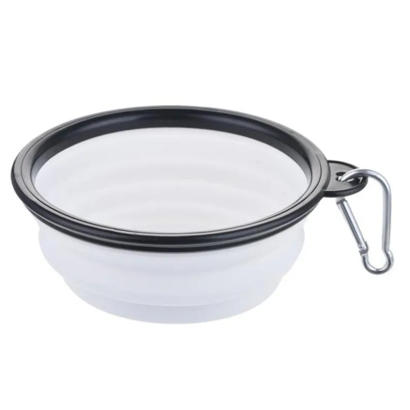 Portable Pet Food Bowl - Durable Silicone Collapsible Bowl for Dogs and Cats