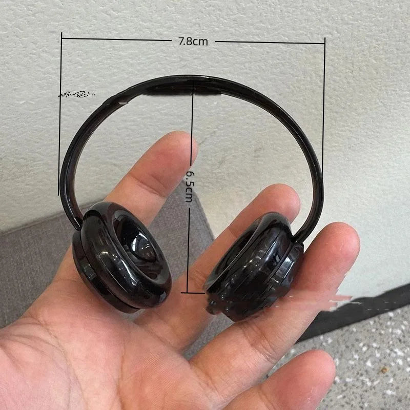 Mini Plastic Earphone Headset for 17cm Labubu Dolls