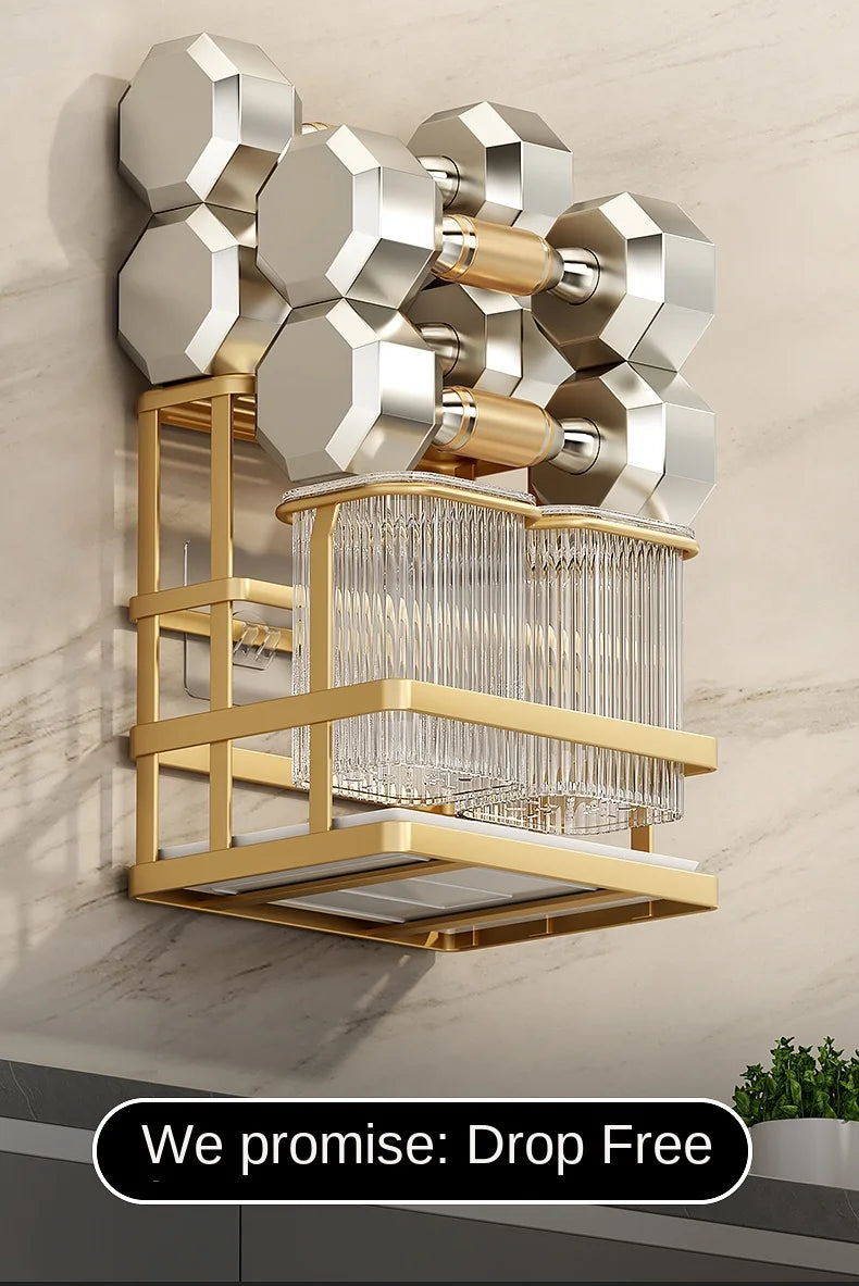 Kitchen Knife Rack - Wall-Mounted Cutting Board and Tool Storage