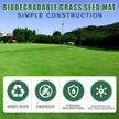 Horticulture Blanket - Biodegradable Garden Seed Mat for Plants and Grass