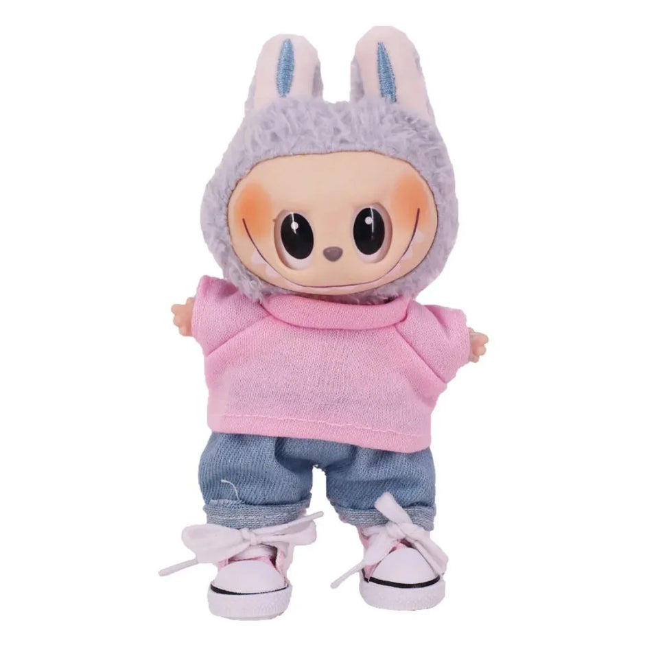 Doll Shoes - 3.8cm Canvas Shoes for 17cm Labubu Doll Accessories