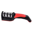 Kitchen 3 Segment Knife Sharpener Household Multi-Functional Hand-Held 3 Purpose Black Sharpening Stone Kitchen Knives Gadget