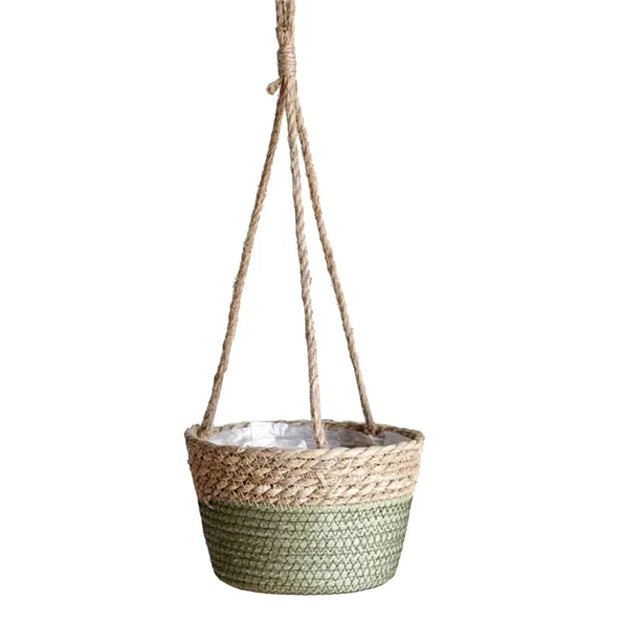 Garden Hanging Planter - Macrame Plant Storage Basket for Indoor and Outdoor Use