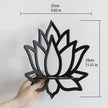 Lotus Floating Wall Shelf Crystal Shelf Display Home Wood Decor Aesthetic Room Decoration Modern Home Decoration Shelf