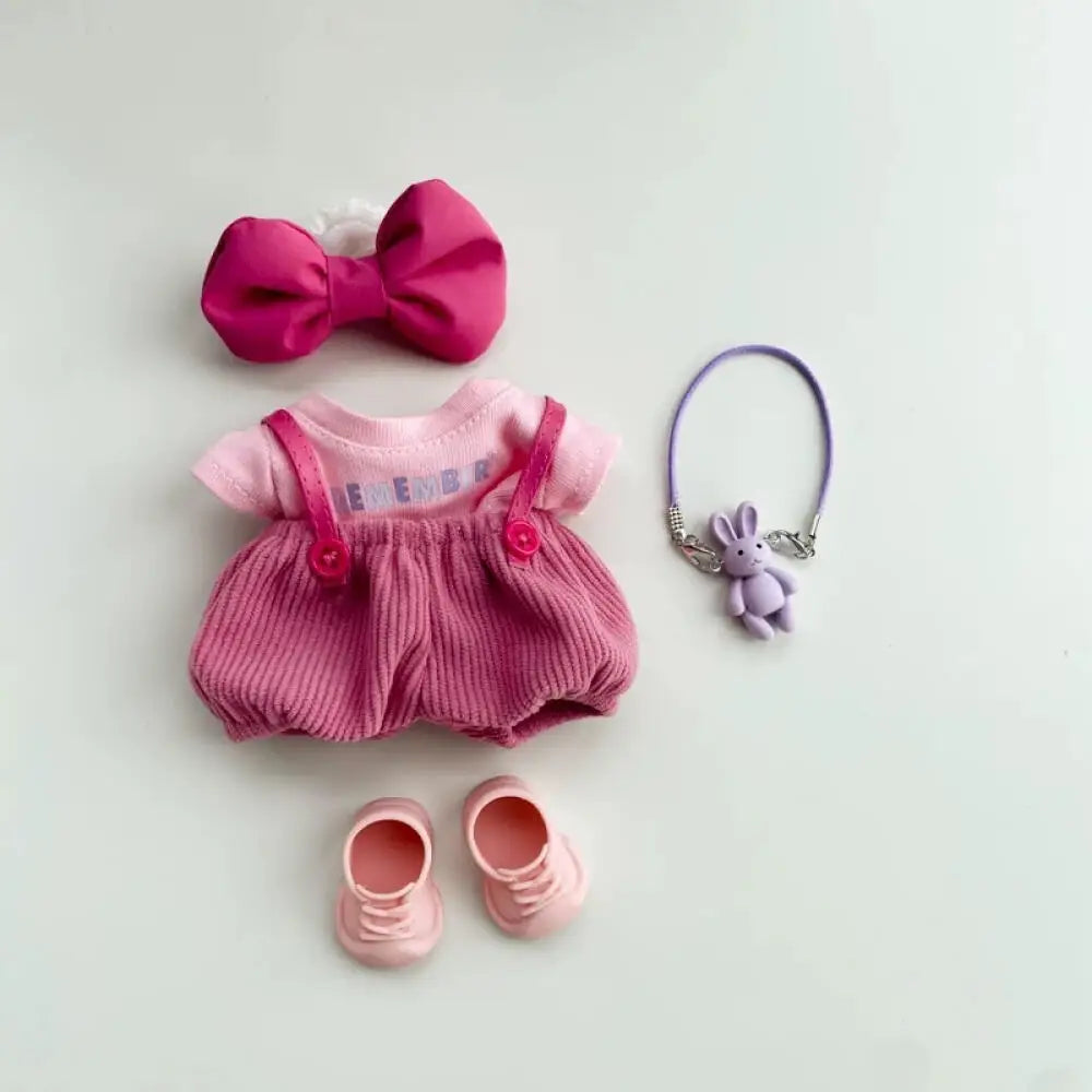 17cm Labubu Clothing Set - Macaron Cute Clothing and DIY Hair Accessories